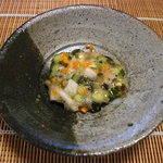 千松しま - 薬味。なんだけどそのまま食べても酒肴…。