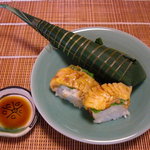 千松しま - 大皿から取分けて戴きます。