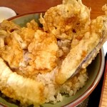 天婦羅　福田屋 - 穴子天丼(中にも隠れてます)【Mar.2017】