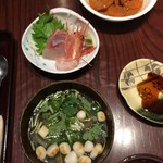 こづゆ、おさしみほか