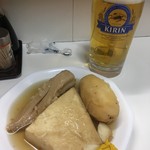 赤城 - 生ビール　おでん