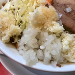 麺屋　あっ晴れ - にんにく3倍