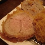 フリッツ - 丸ごとヒレ一本揚げ(２人前)断面