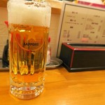 立ち呑み しゅう - まずは生！で乾杯～♪
