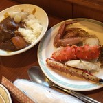 登別温泉　ホテルまほろば - カニにカレーなんでもありだ