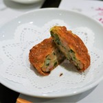 一僖 - 焼ねぎシューマイ断面