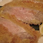 とんかつ 串揚げ 優膳 - 吟上ロースかつ断面（2010/03）