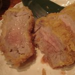 とんかつ 串揚げ 優膳 - 吟上ヒレかつ断面（2010/03）