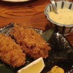 とんかつ 串揚げ 優膳 - カキフライ（2010/03）
