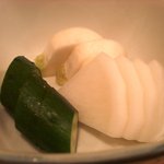 とんかつ燕楽 - 漬物