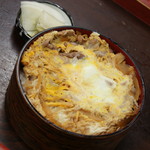 動坂 長寿庵 - 開化丼（７５０円）出前仕様２０１７年３月