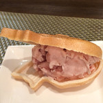 創作イタリアン Gemelli - 本日のデザート さくら餅のもなかアイス