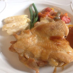 カフェドゥラプレス - チキンソテー ガーリック風味