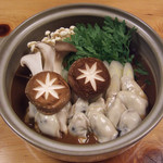 浜名湖産カキ味噌鍋コース   （１１月～２月）