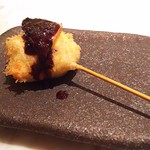 フレンチ串揚げ BEIGNET 大阪･ウメシバ - 1703 フレンチ串揚げ BEIGNET 10串目 牛フィレ肉とフォアグラのロッシーニ トリュフソースで