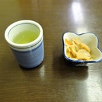 天金 - 切り干し大根とお茶