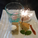 ステーキ・洋食のTANTO屋 - お誕生日デザート　2017.3