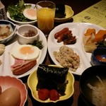 河鹿荘 - こだわりの朝のごっつおう‼これでも3/1くらい