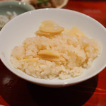 銀座 しのはら - たけのこご飯と雑炊