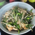 キッチンあべ - にら炒め