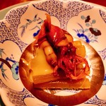 鉄板焼 みたき 桜坂 - ○フキのお浸しとホタルイカの酢味噌和え様