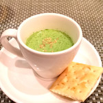 創作イタリアン Gemelli - 本日の前菜 水菜のスープ