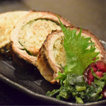 魚貝三昧 彬 - さんまで包んだ焼きおにぎり＠980円