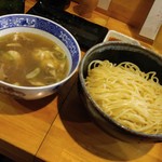 麺哲支店 麺野郎 - 根室産鱈頬肉と白子の塩つけ麺