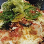 麺哲支店 麺野郎 - 牛ネギトロご飯(ユッケ風)