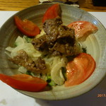 Hakutaka - 牛肉と新たまねぎと春菊のサラダ