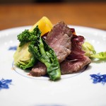 傳 - 和牛のロースト　出汁を含ませて