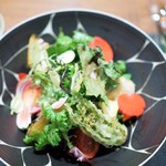 傳 - 畑の様子　上から