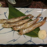 海鮮食堂 余市 - 「鵡川 本ししゃも」（雄雌） 680円