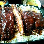 橋場食堂 - カツ重アップ