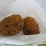 食彩たまな - メンチ 1個50円(2017年3月)