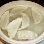 ぎょうざの満洲 - もちもちの皮なので水餃子で！