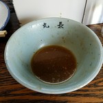 丸長中華そば店 - つけ汁　プースー割りせず。