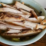 丸長中華そば店 - チャーシューつけそば　器が小さすぎるね