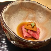 肉屋 雪月花 NAGOYA - 飛騨牛のハネシタ 雲丹のせ