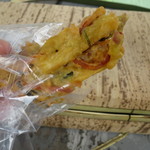 嘉例川駅内 駅弁売場 - さつま芋のかき揚げ