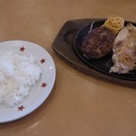 Suteki No Don - ハンバーグ(100g)＆チキン＆エビフライ