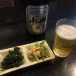 千間台 四季 - ビール&お通し