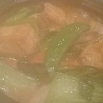 順徳 - 牡蛎と豆腐の土鍋(湯気で曇った)