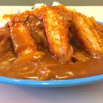 大西楼 - カツカレー 大盛り 真横から