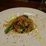 FERRAGOSTO - しらうおのペペロンチーノからすみがけ。