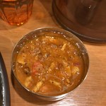 SPICY CURRY 魯珈 - 「あずきと豚ばらの辛口トマトカレー(ぷち)」200円