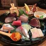 お造りの盛り合わせ