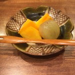 お料理 哲也 - 晩酌コース:柿とピオーネ