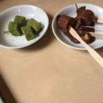 Kafe Ando Resutoran Kyou Warabe - わらび餅とチョコレートファウンテン