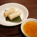 *Fried Seafood spring rolls